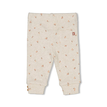 || Feetje || Rib broek met bloemetjes - Little Rosebud