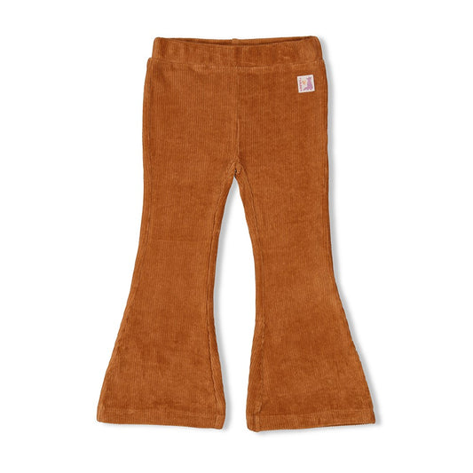 || Jubel || Flared broek rib fluweel - Bruin