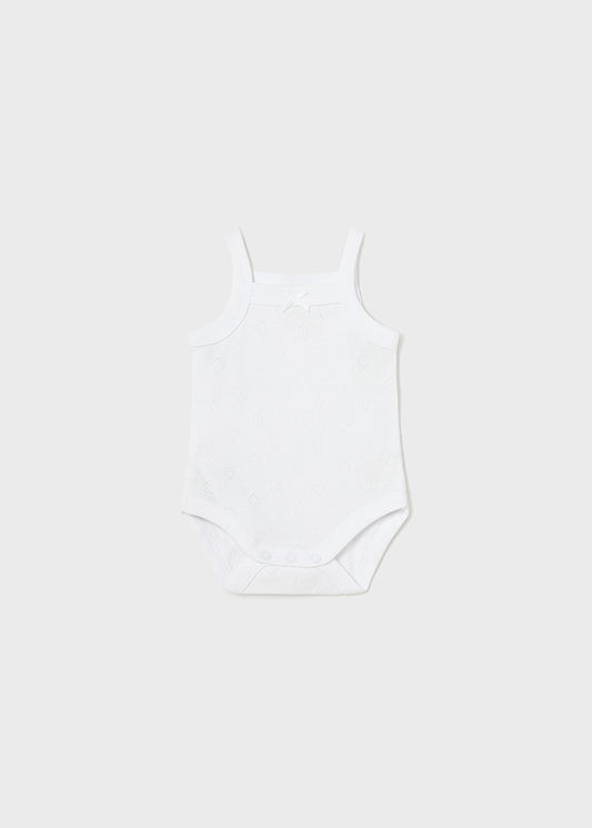 || Mayoral || Basis romper pointelle wit - Newborn