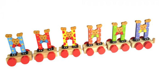 Charl's Toys || Houten Treinletter - H