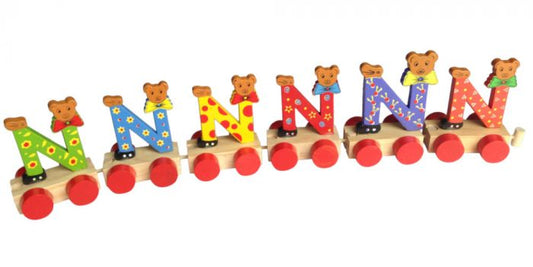 Charl's Toys || Houten Treinletter - N