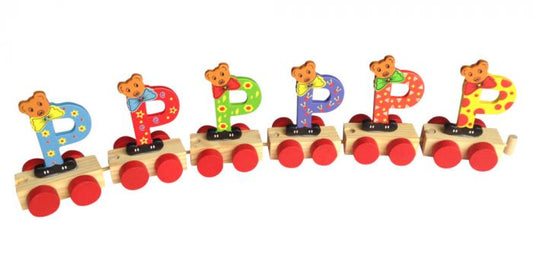 Charl's Toys || Houten Treinletter - P