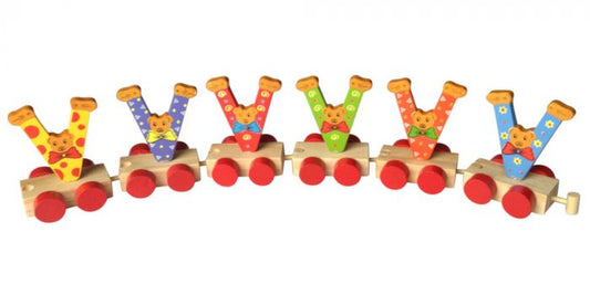 Charl's Toys || Houten Treinletter - V