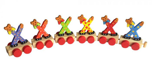 Charl's Toys || Houten Treinletter - X